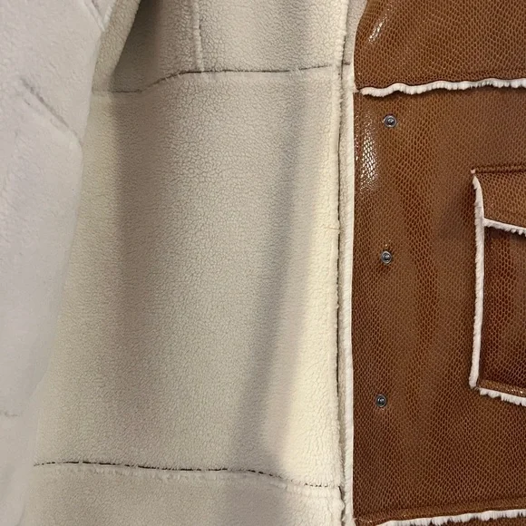 Stand Studio Adele coat in brown shearling - Picture 4 of 4